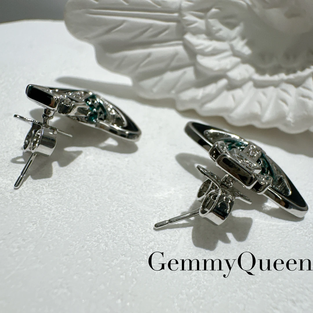 铜合金合成锆石耳饰 GemmyQueen高定耳环GQ00997