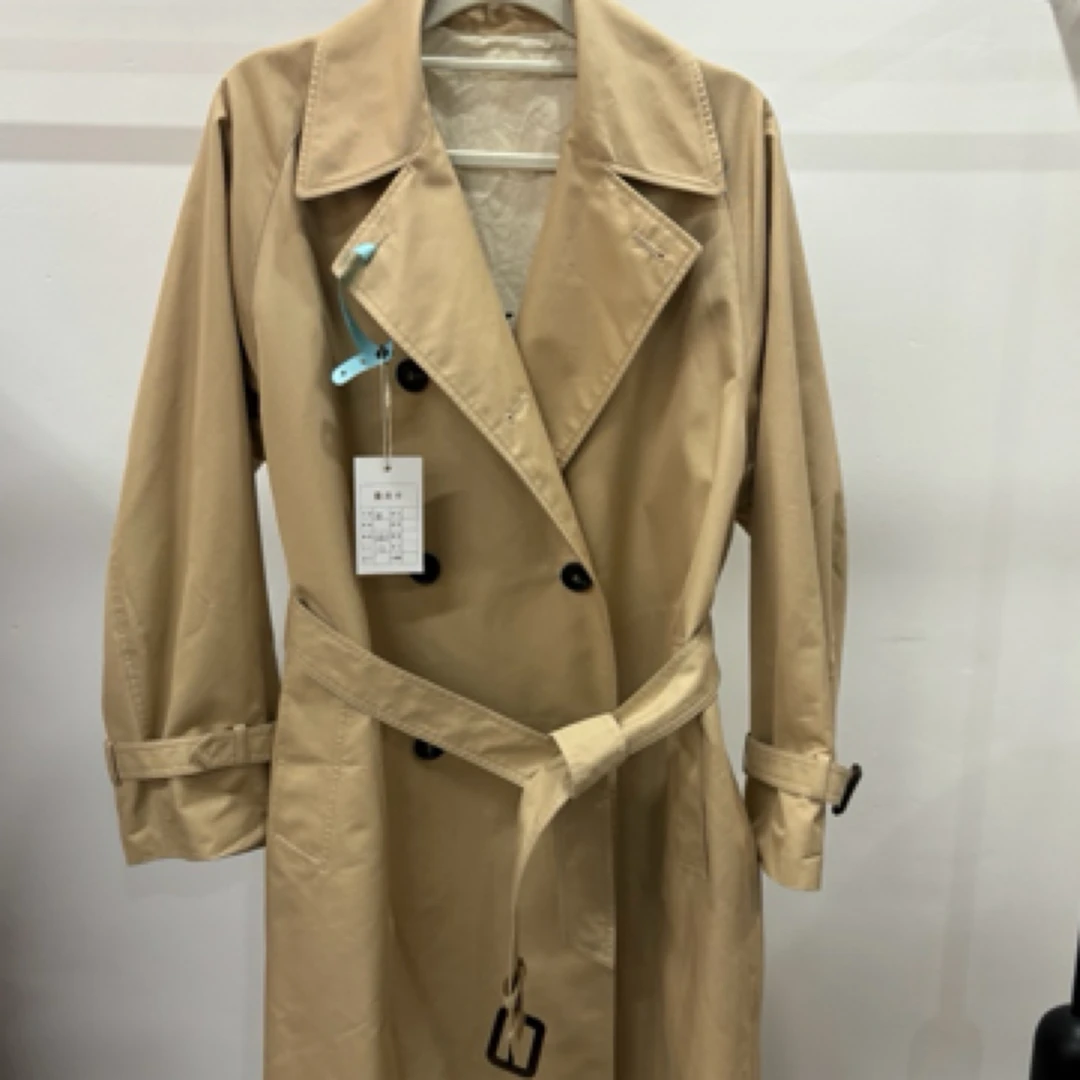 99新 MaxMara 长款风衣外套/38码/A02678