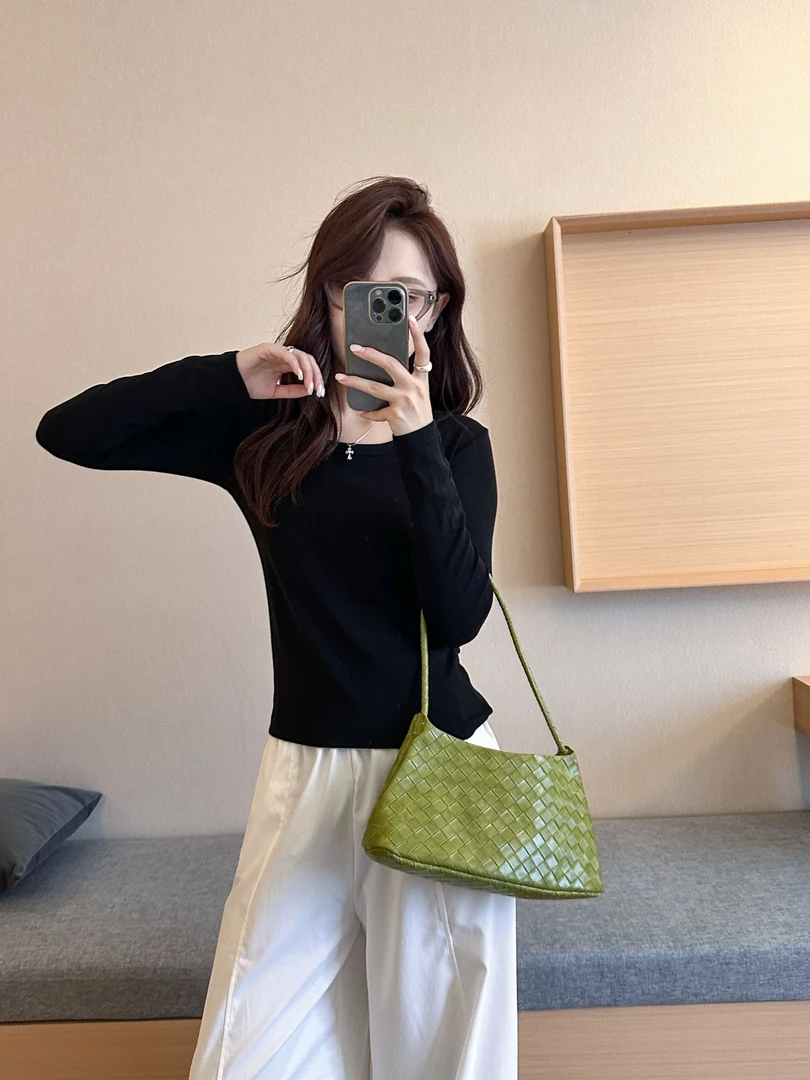 【芭蕾领T恤】巨好看自制新款秋冬简约百搭高弹显瘦打底衫623504