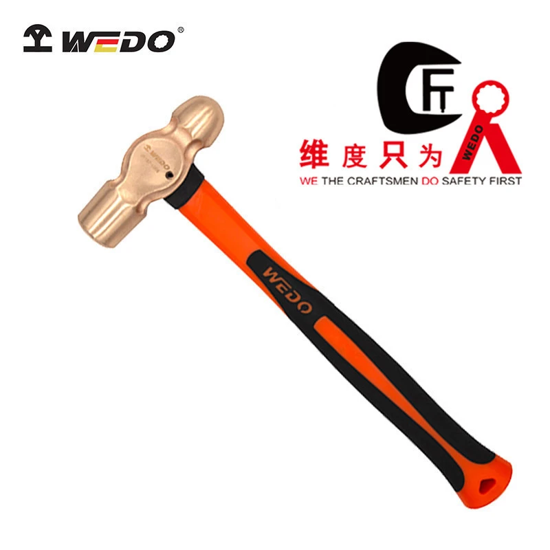 WEDO/维度防爆工具 铍青铜 BE187 防爆塑柄奶头锤