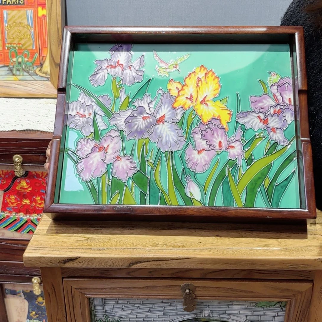 瓷片31.39老榆木茶台微瑕福利