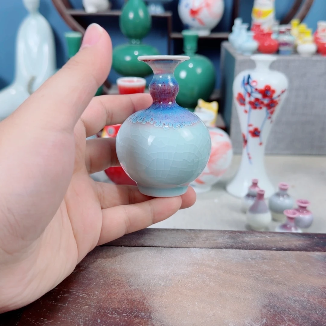 陶瓷手工小花器摆件