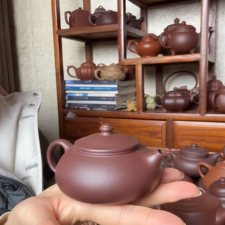 爱***爱紫砂茶壶寒江150cc精工半手工