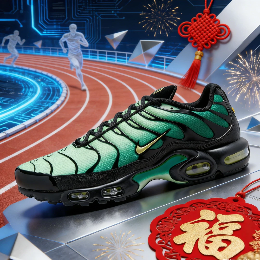 马年红品NIKE耐克男子NIKE air max PLUS运动休闲鞋DM0032-301
