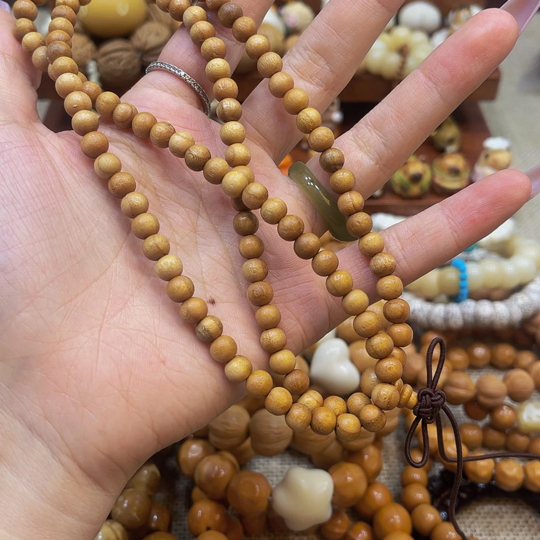 核桃手串/手链三圈花梨