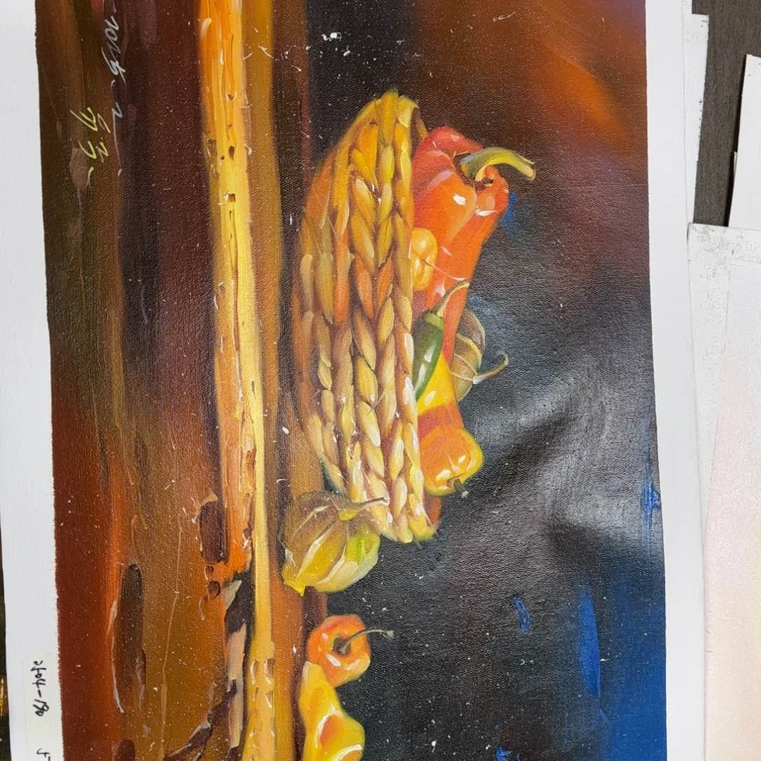 油画好想吃个火锅