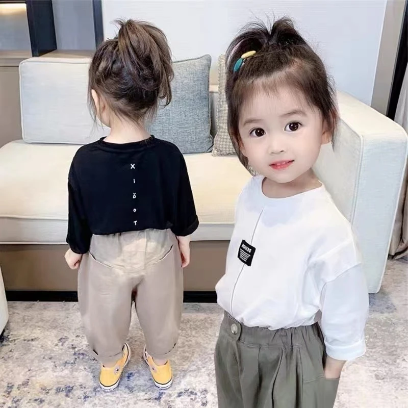 21006儿童女童长袖洋气休闲宝宝小童韩版