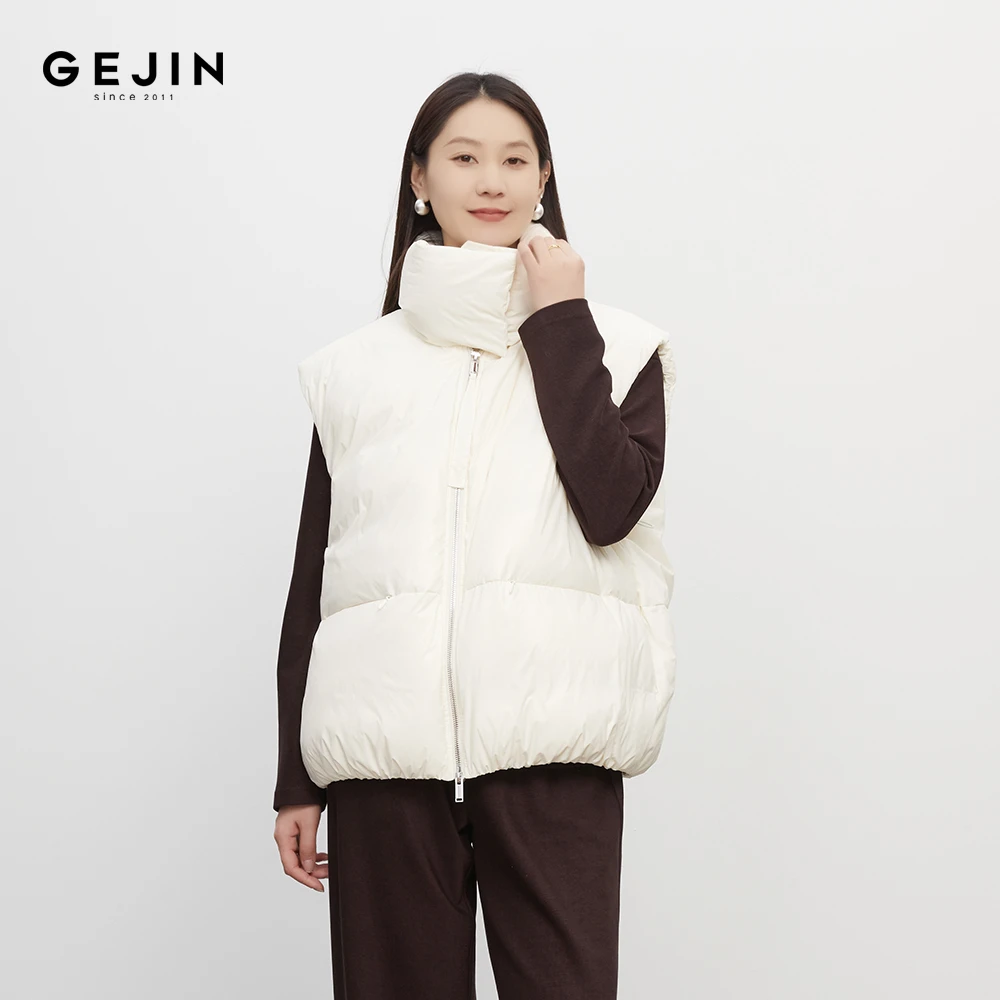 GEJIN/秋冬新款立领时尚百搭羽绒保暖马甲上衣9352540405