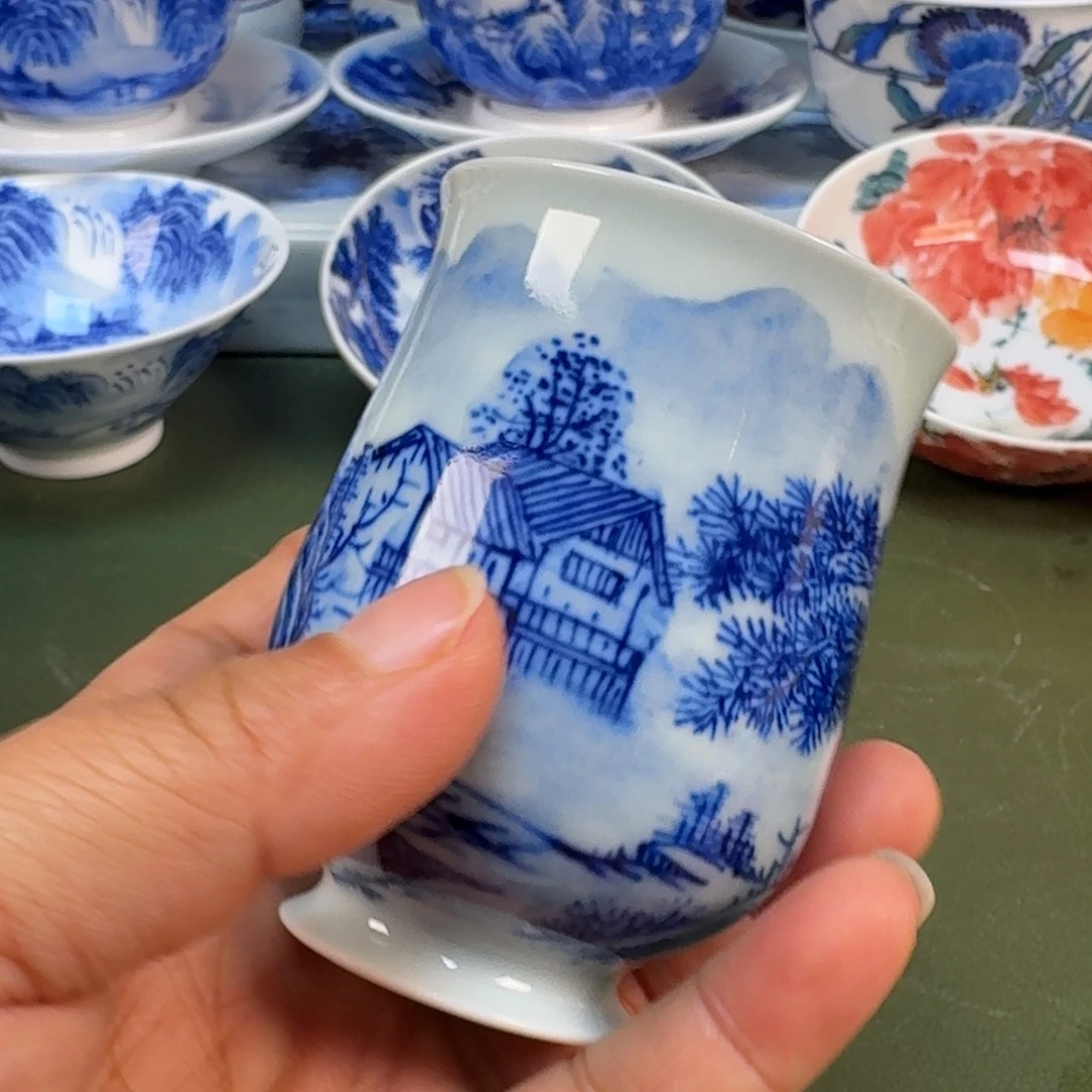 陶景德镇纯手机茶具圆圆264