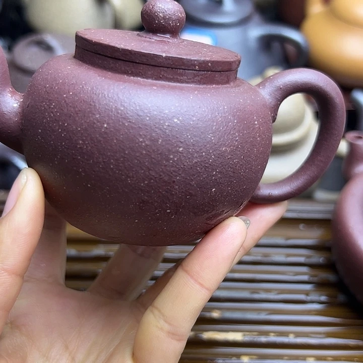 茶壶紫砂平台底槽清古莲子