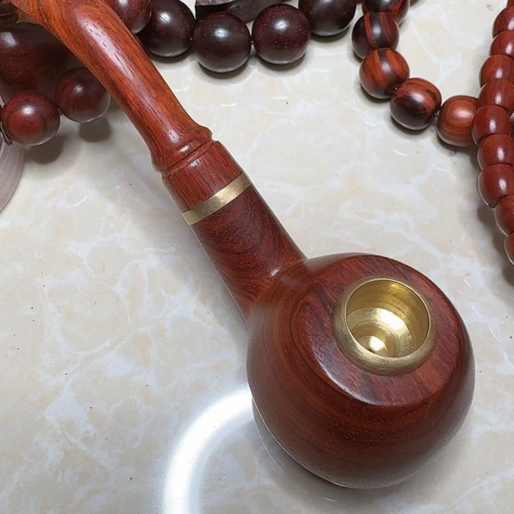 檀香紫檀（小叶紫檀）印度小叶紫檀烟斗拆房老料