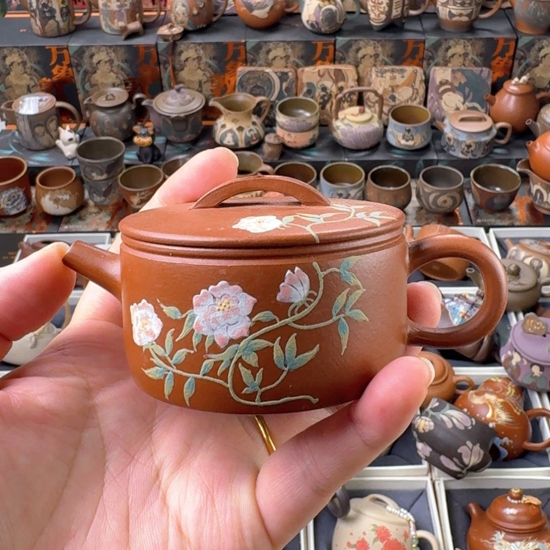 茶壶紫砂90ml原矿精工半手