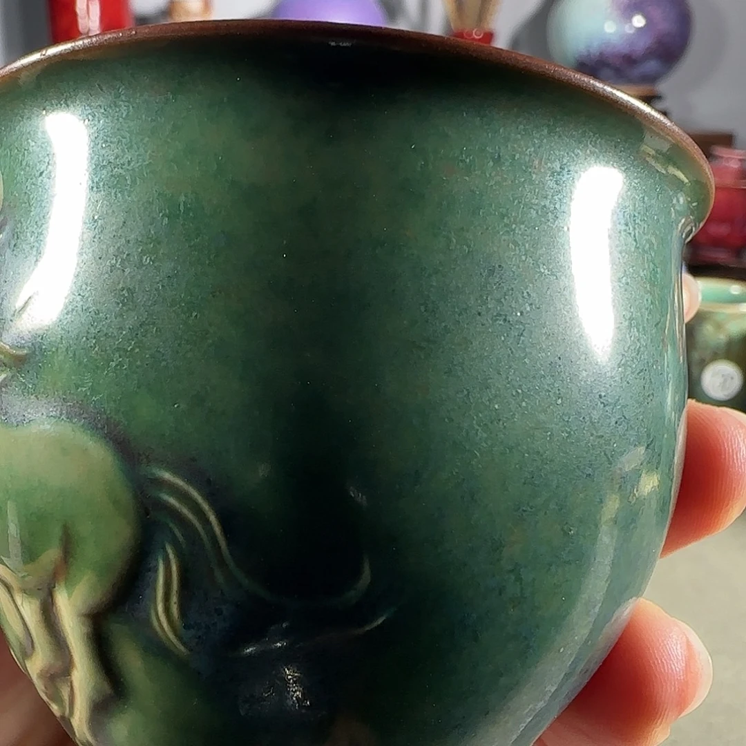 黑***鹅钧瓷传统工艺作品