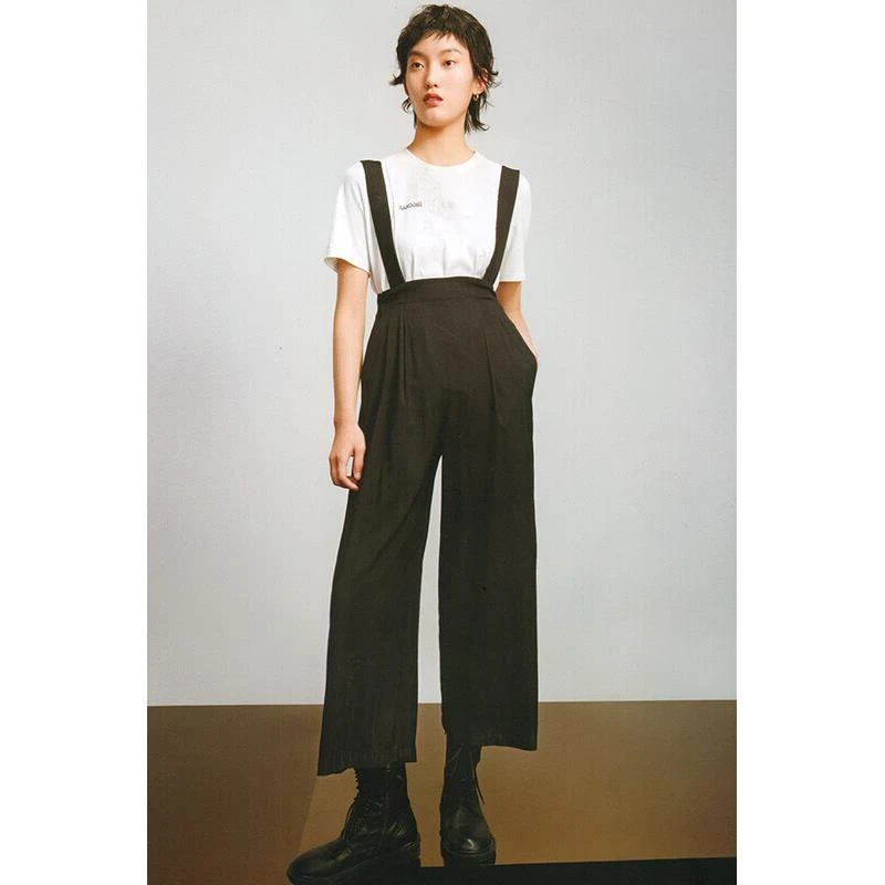 24916【然系列】宽松时尚百搭背带裤RBX19228