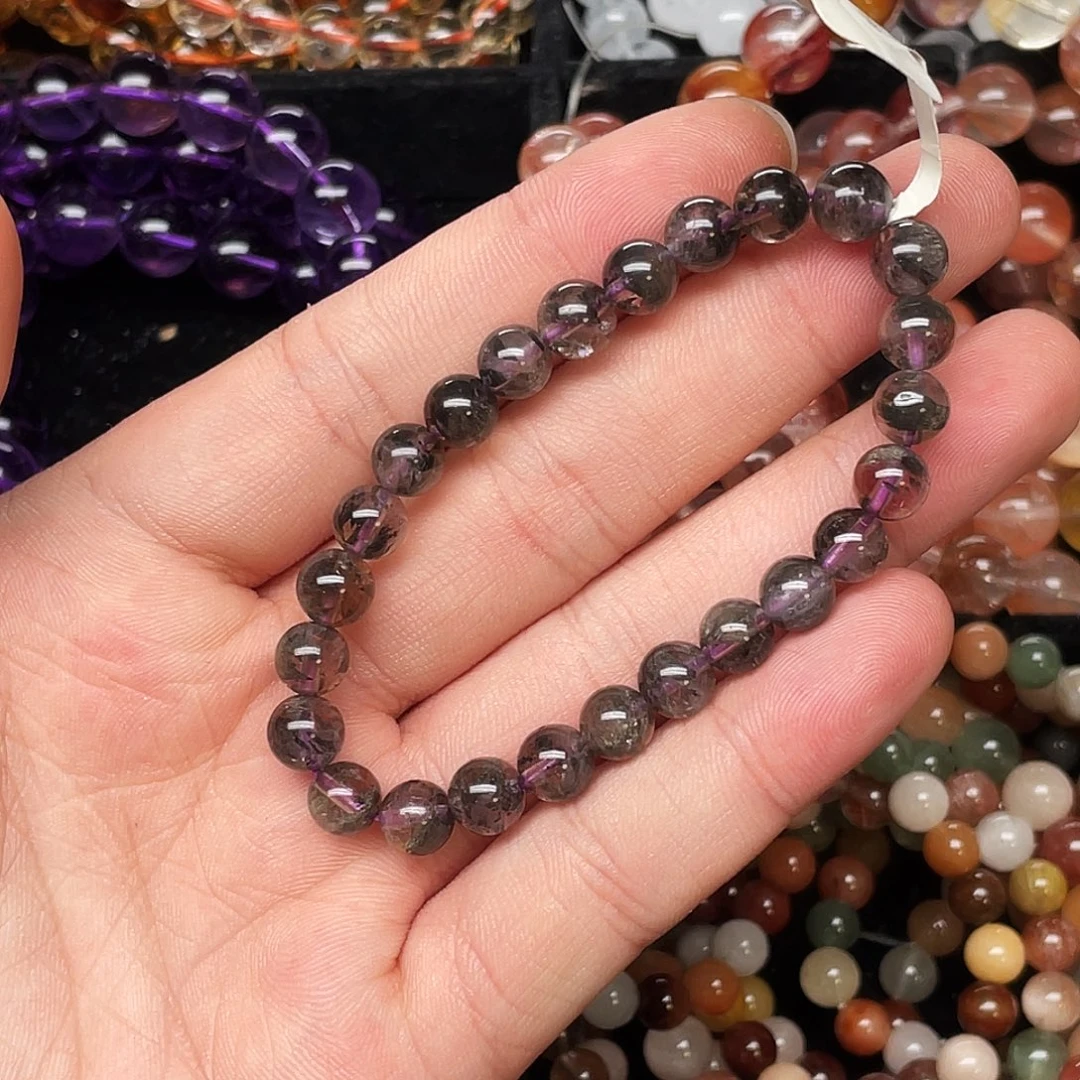 未镶嵌手链水晶黑极光23 7