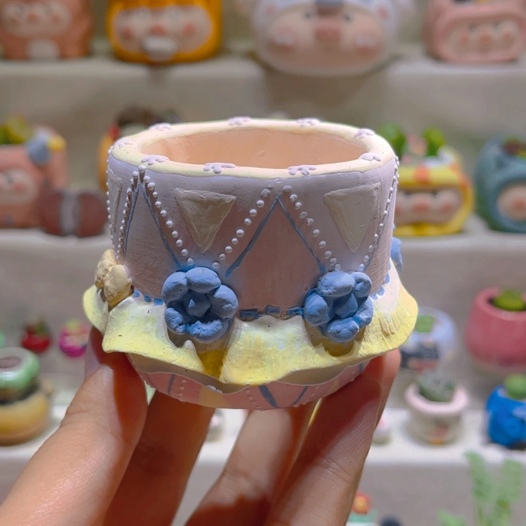 075纯手工制作重工盆盆48一个