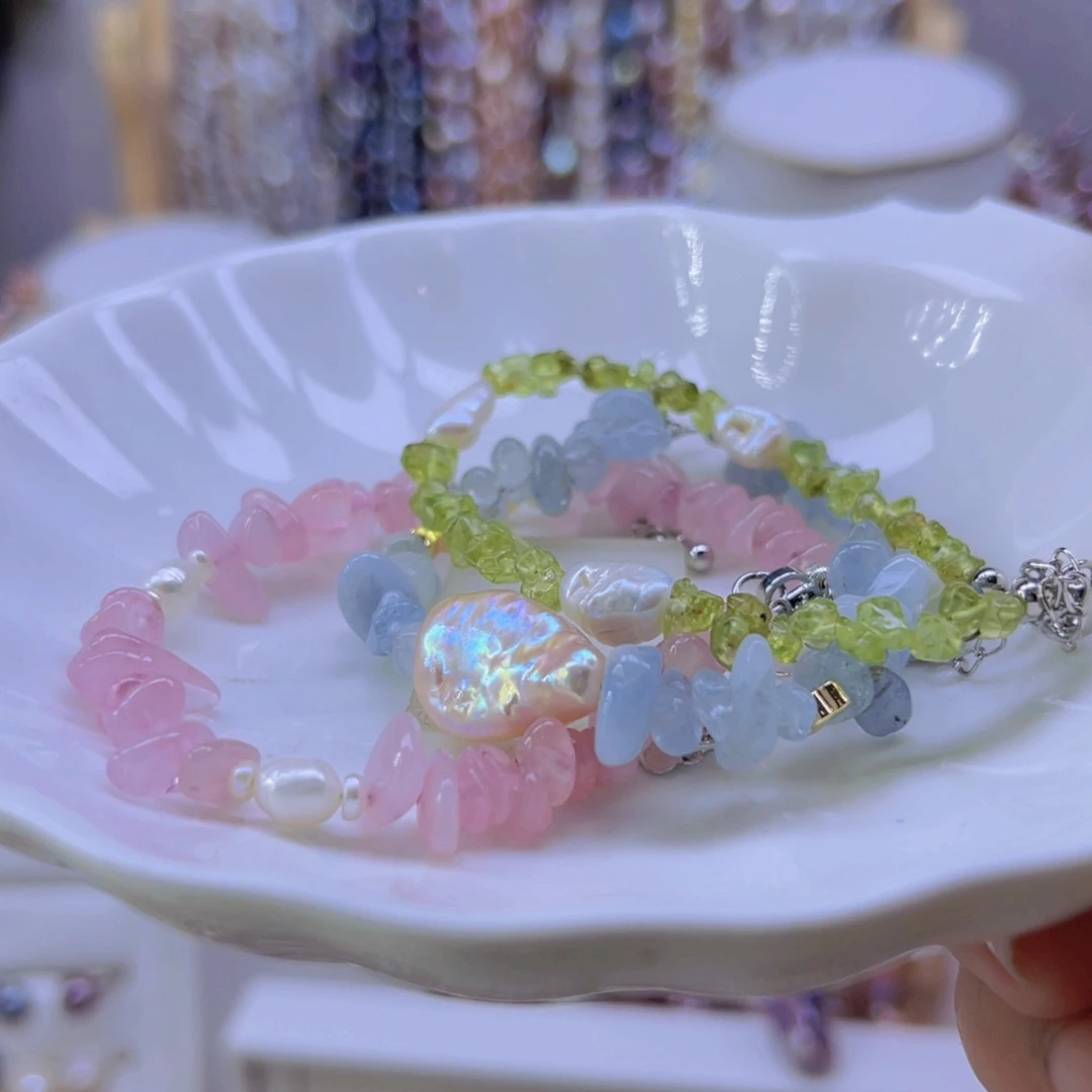 淡水珍珠手绳合金