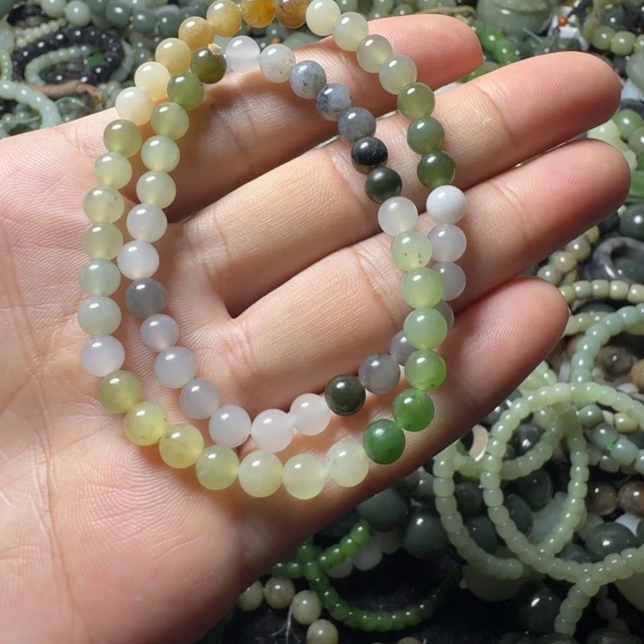 和田玉未镶嵌手链卡6