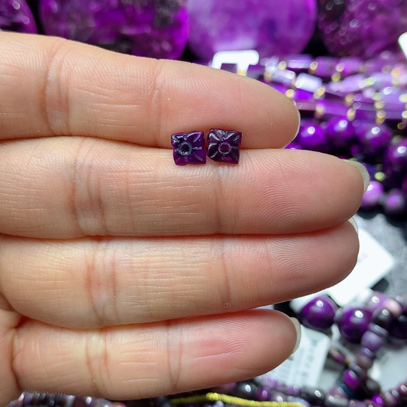 【闪购商品】苏纪石（舒俱来）银S925镶嵌耳钉