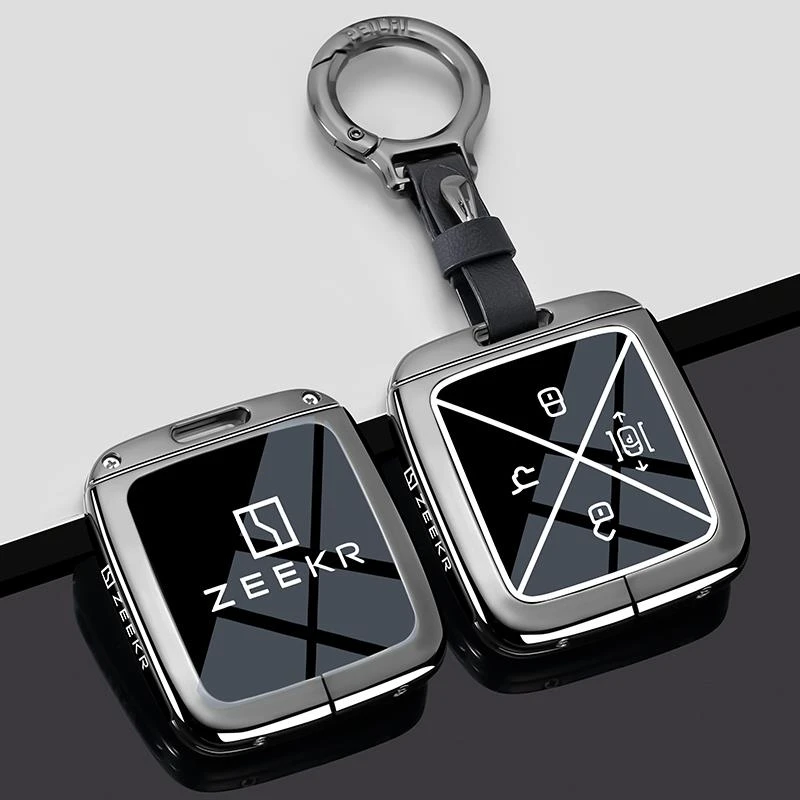 适用极氪001钥匙套2025新款7x车007卡片009极客mix蓝牙专用壳扣包