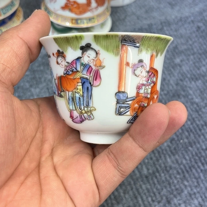 纯手绘精品盖碗杯