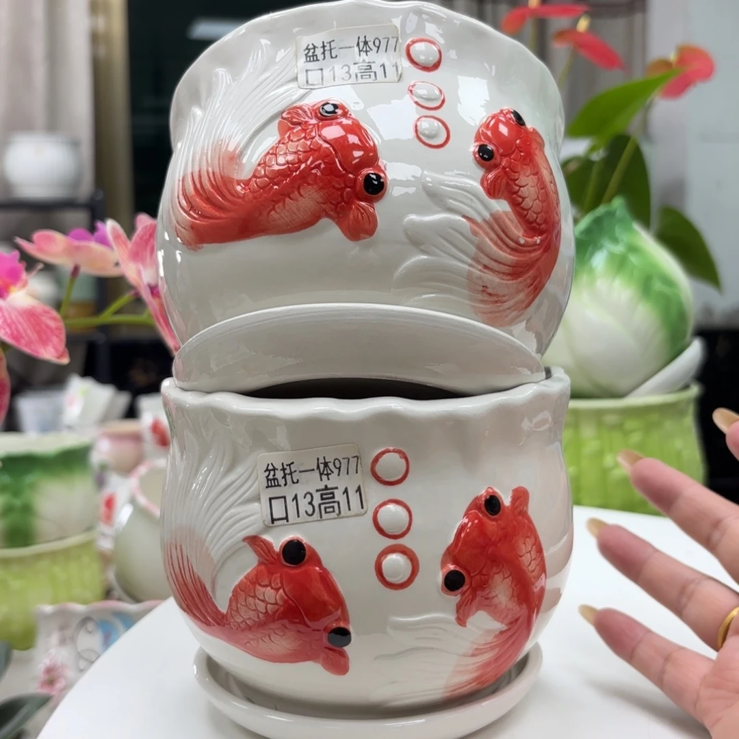 @夏西陶瓷花盆@@5977