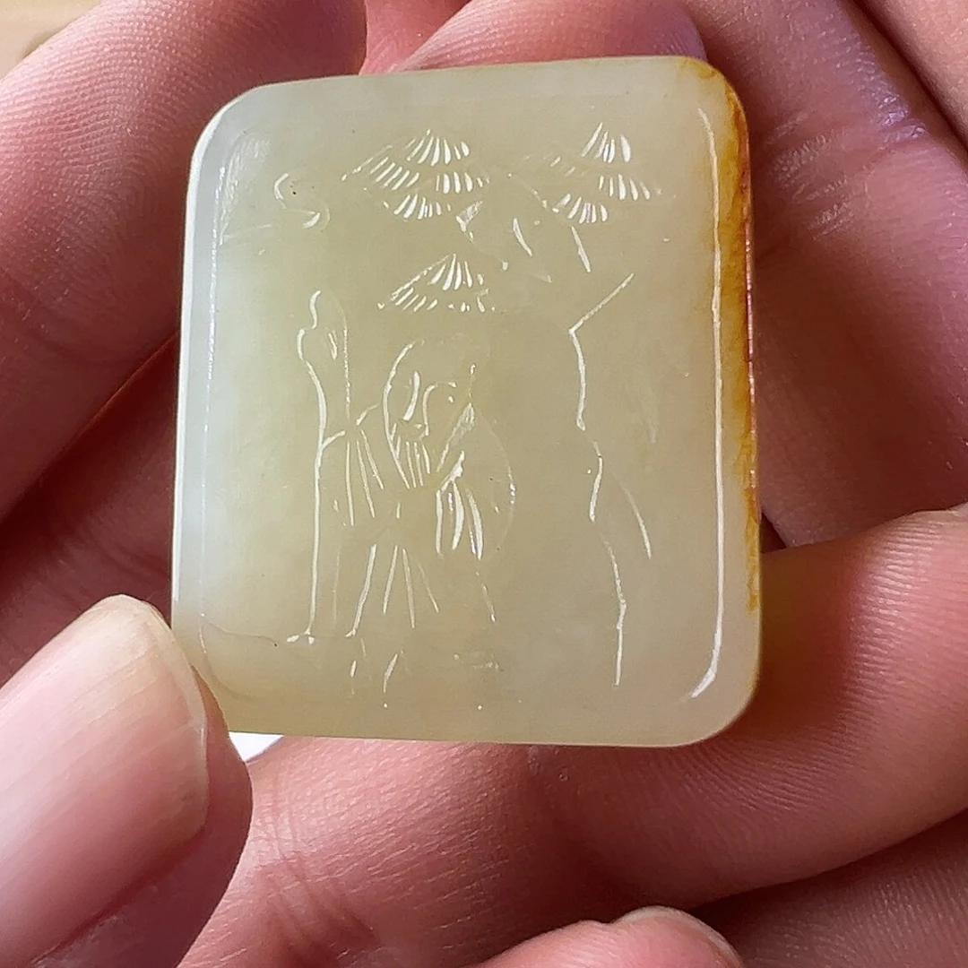 曼***d和田玉未镶嵌挂件