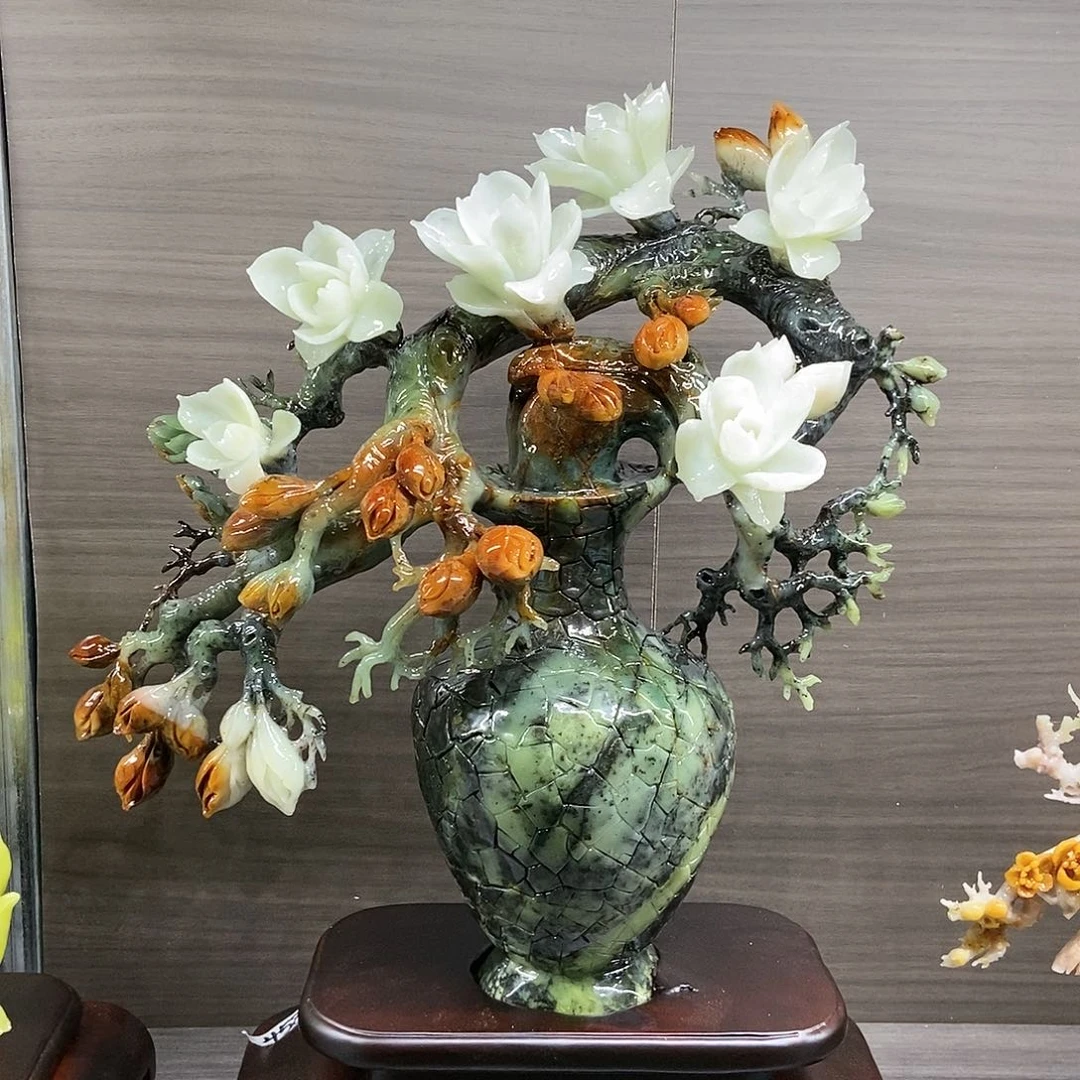 【闪购商品】蛇纹石玉未镶嵌家居摆件