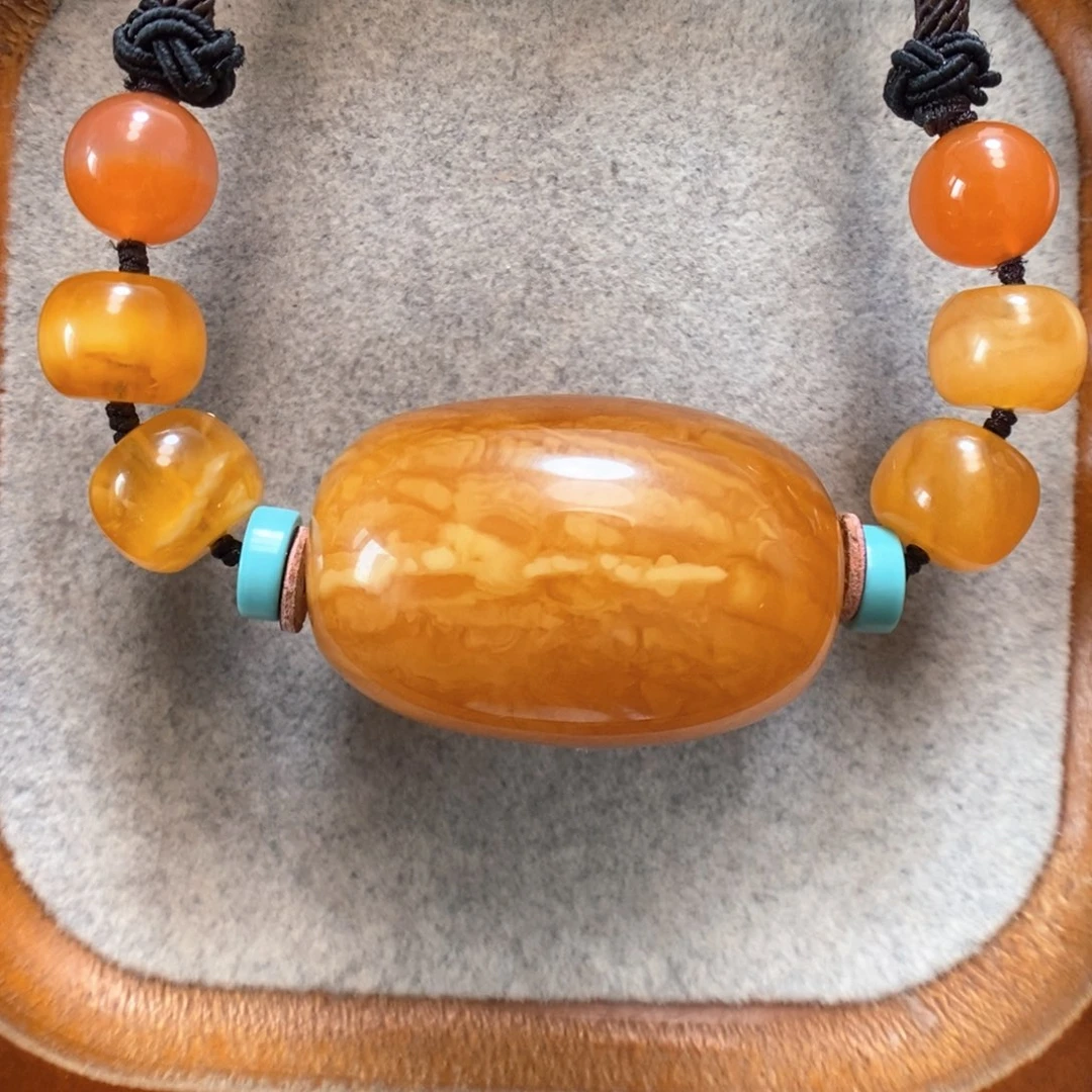 未镶嵌项链蜜蜡蜜蜡锁骨