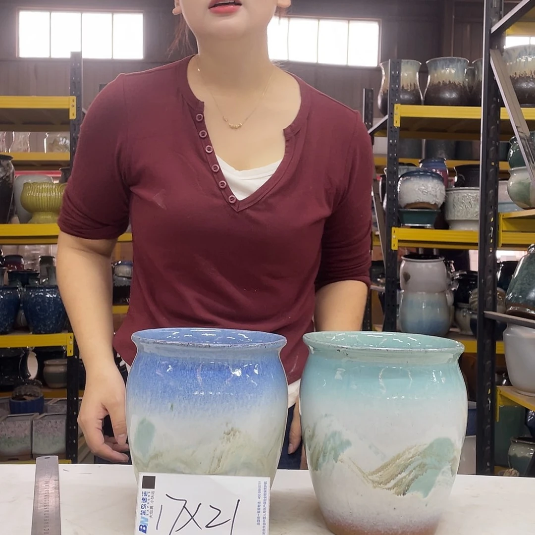 宜兴紫砂粗陶花盆17/21