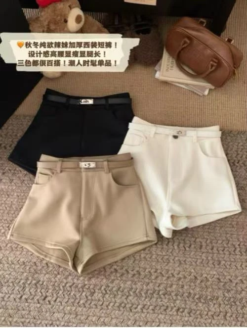 新款辣妹高腰短裤2519