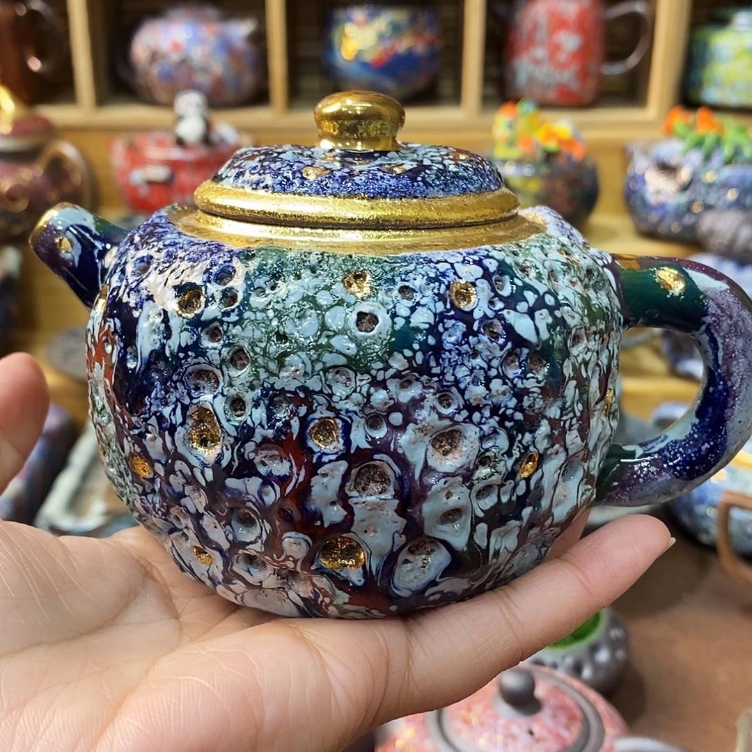 太***行粗陶柴烧志野茶器