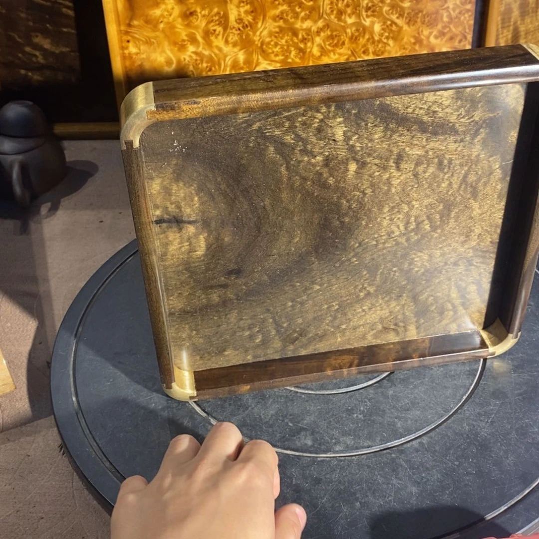 金丝楠桃*园金丝楠木文盘
