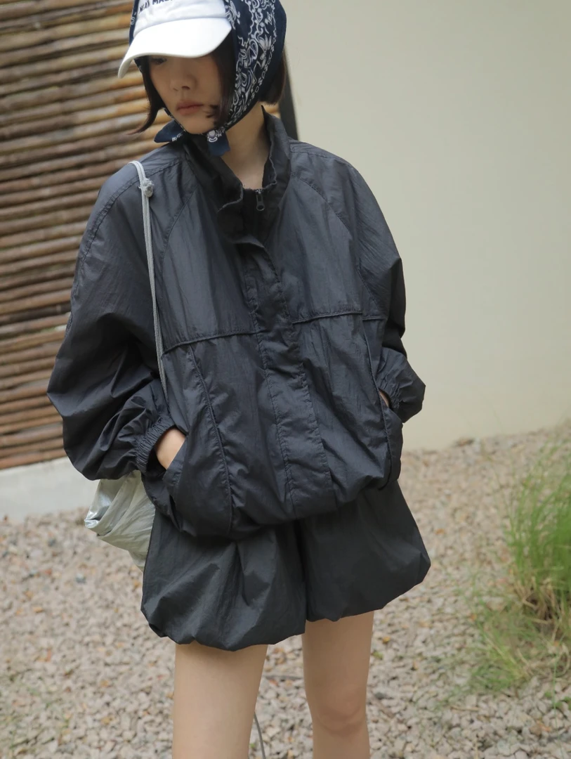 《NO退换福福款》轻薄透气休闲宽松防晒短外套 00555