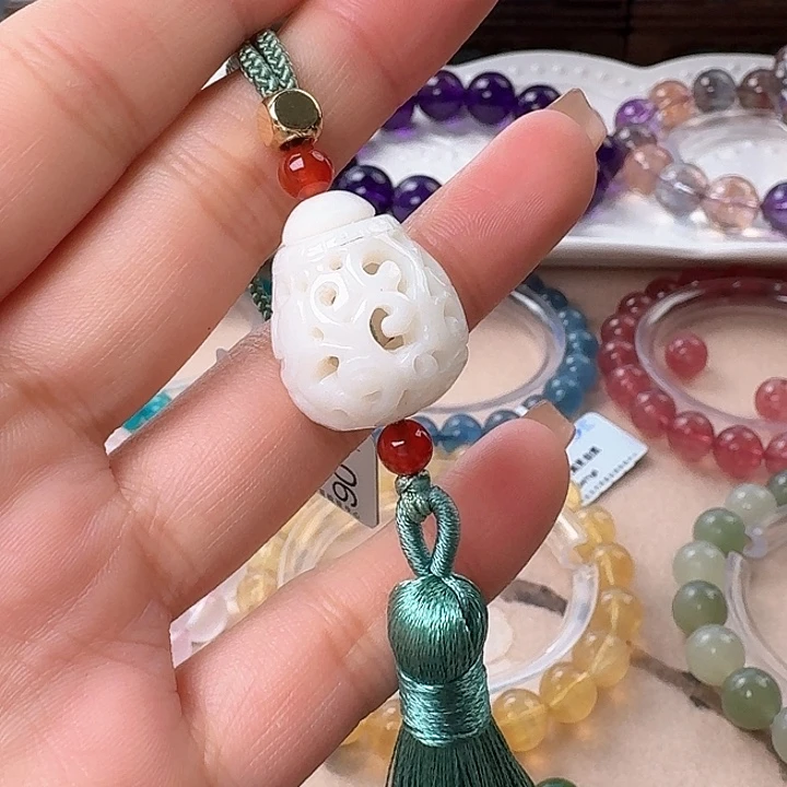 和田玉（白玉）吊坠(不含链)未镶嵌