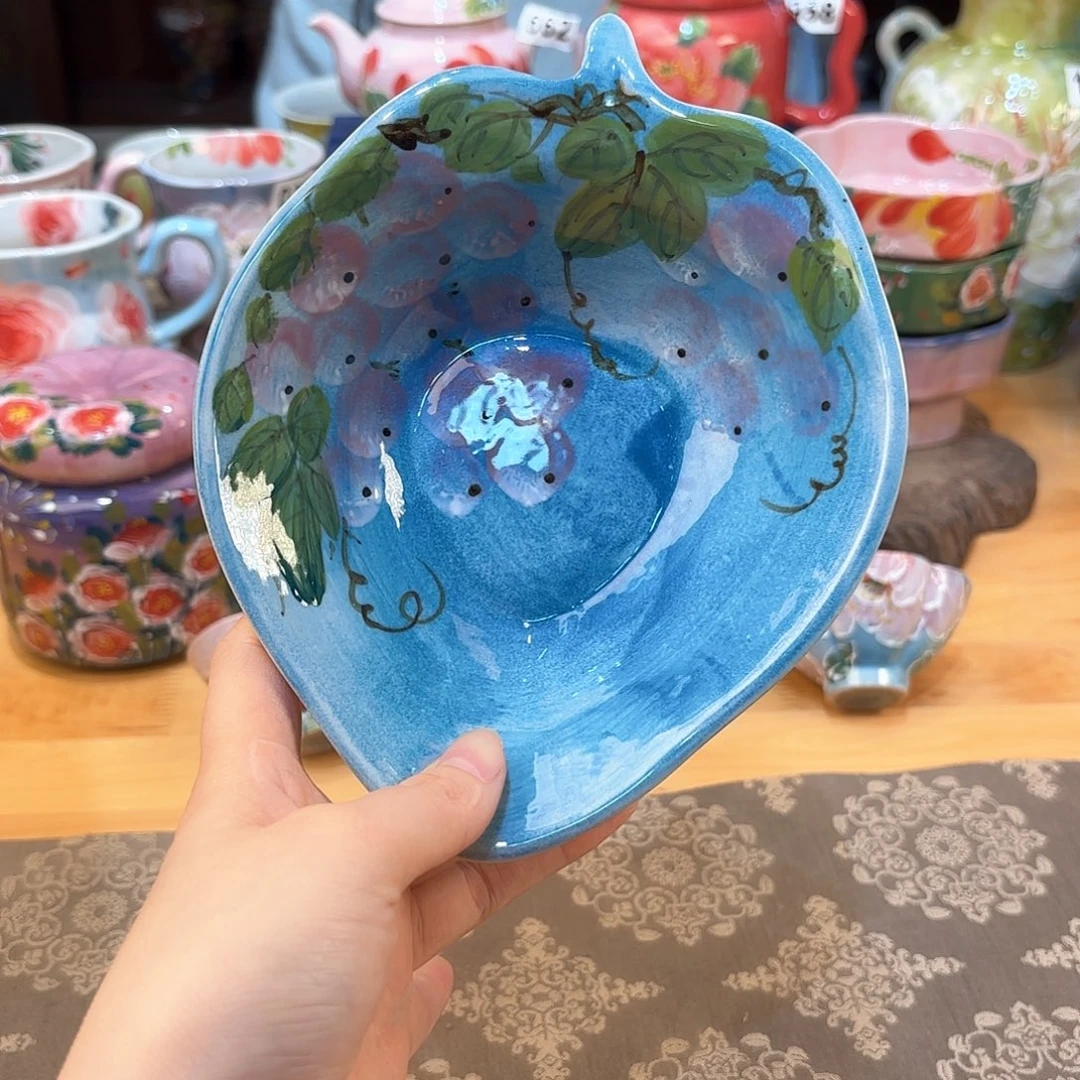 景德镇手绘高温釉下彩陶瓷茶具