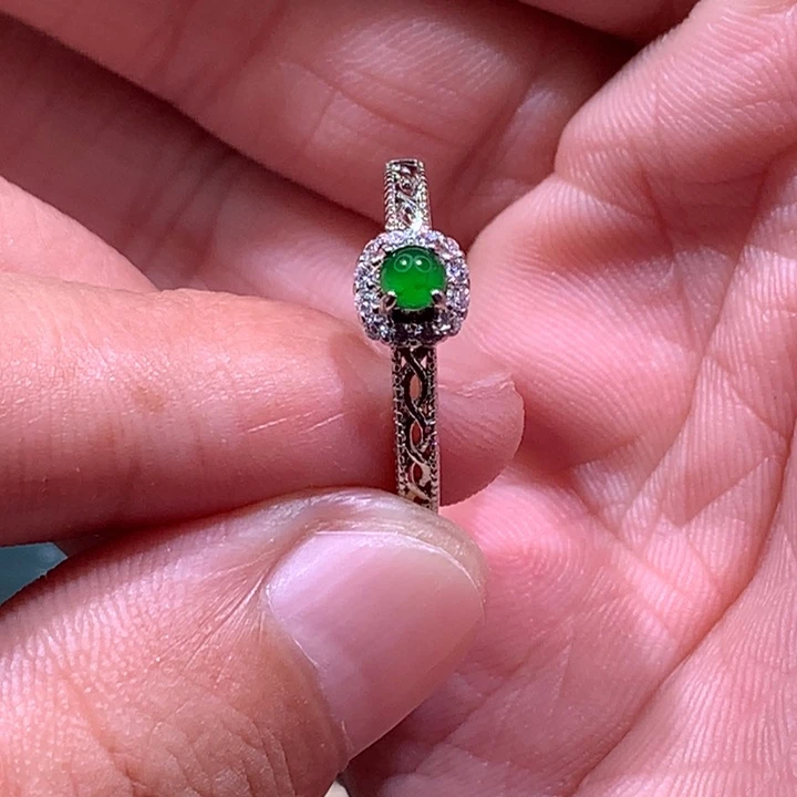 翡翠未镶嵌颈饰/炸/高危 戒指