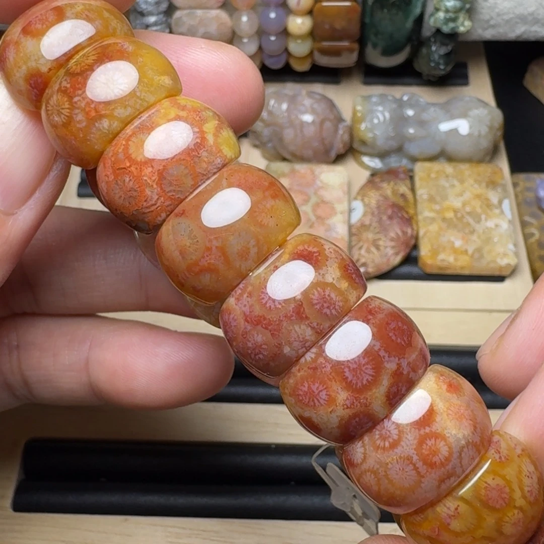 硅化玉未镶嵌纯天然色有机玉石包真色红冰果冻