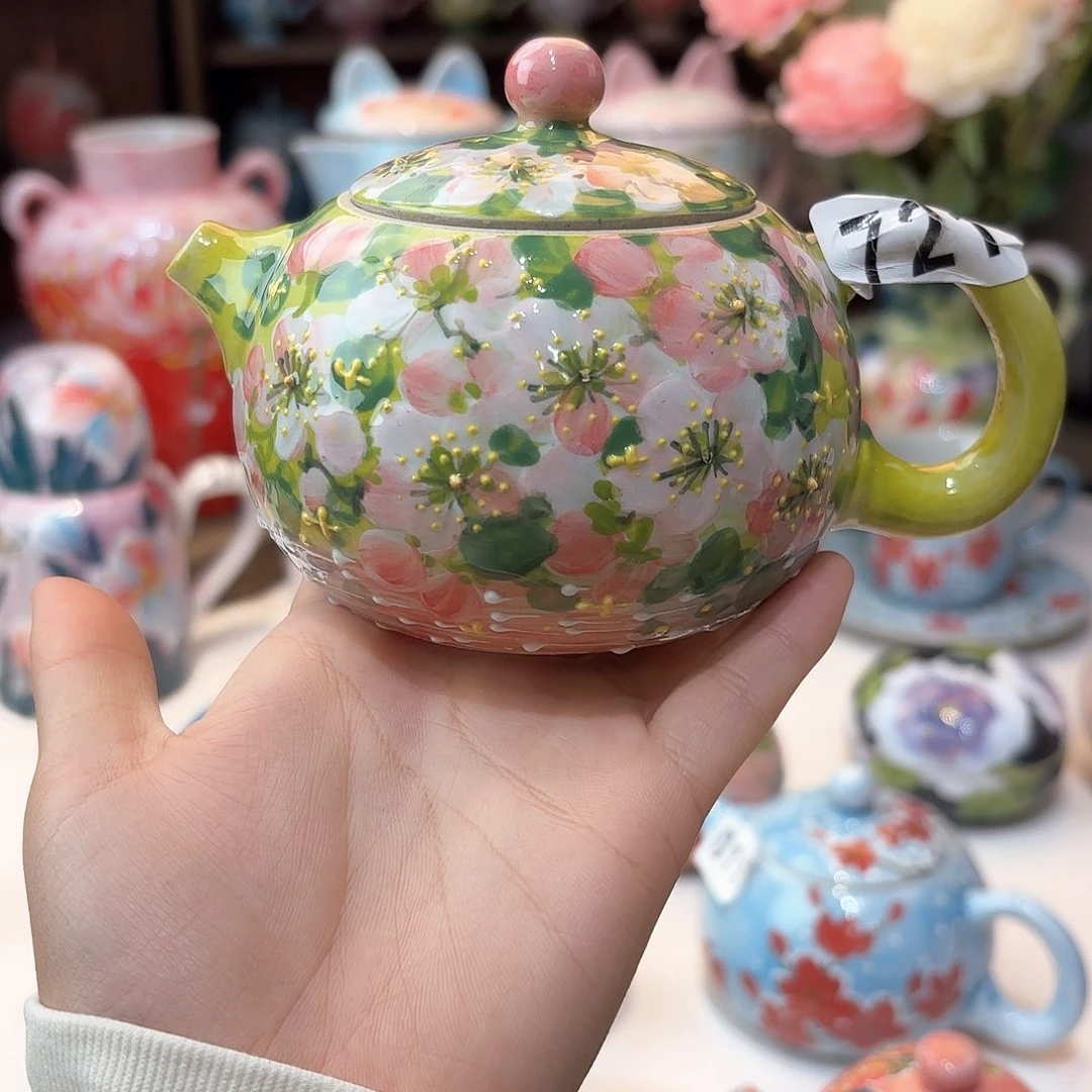 景德镇手绘高温釉下彩陶瓷茶具