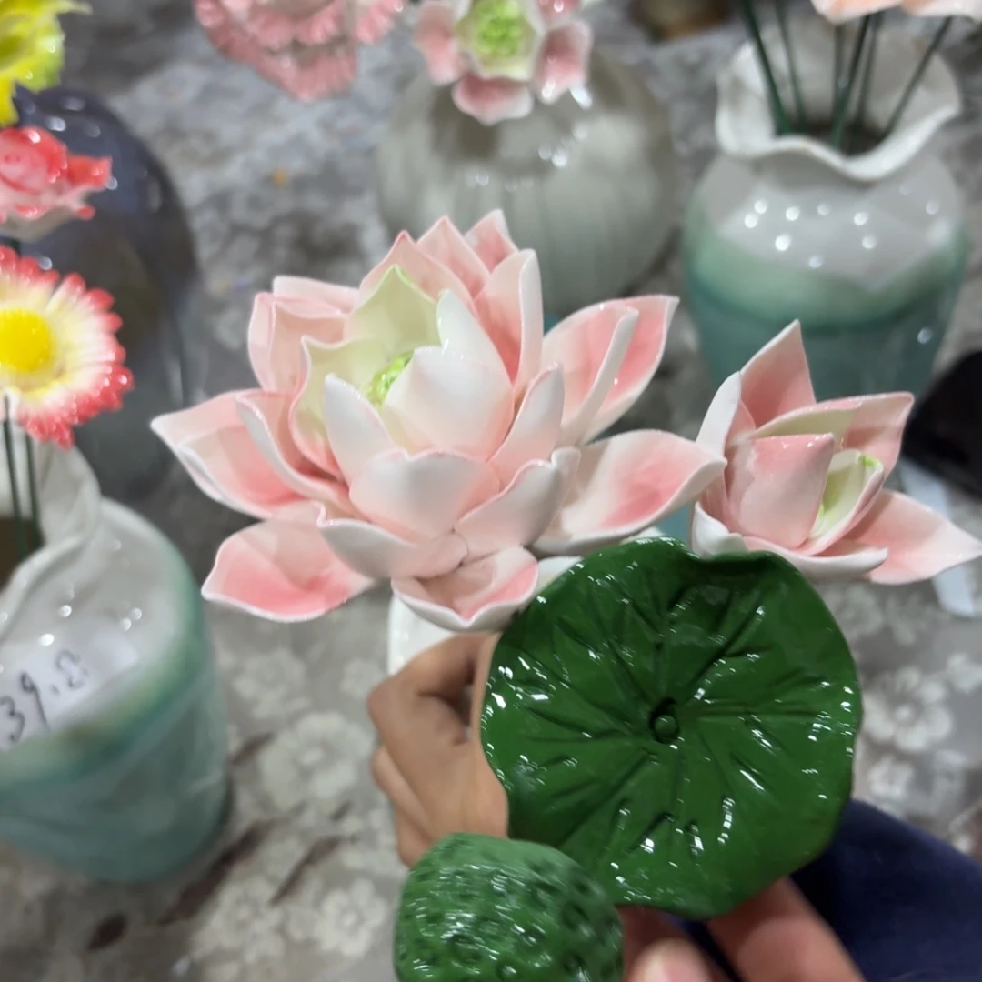陶瓷花，20元发货，退款拉黑