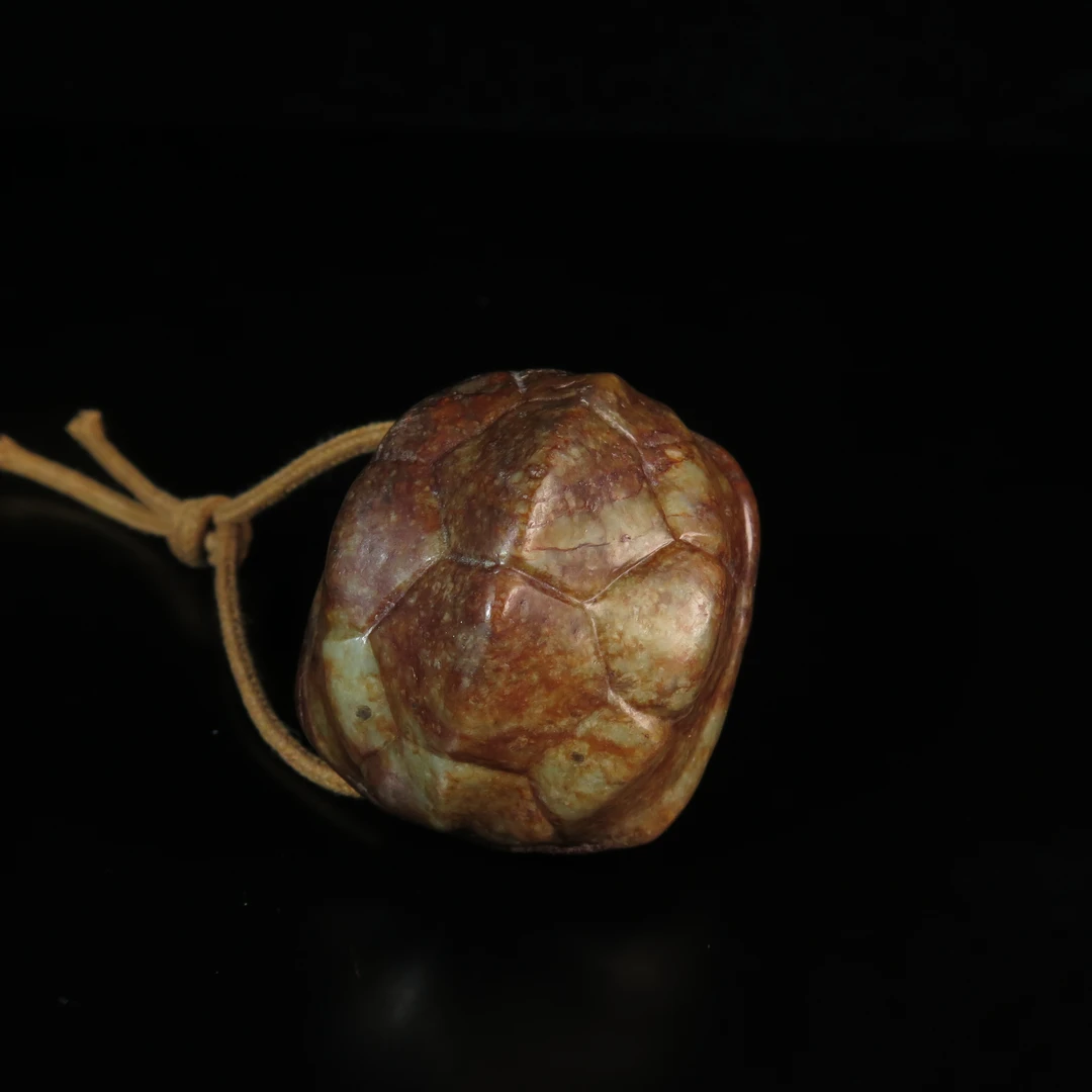 民国玉龟甲把件/MZ058323/和田玉/民族文物