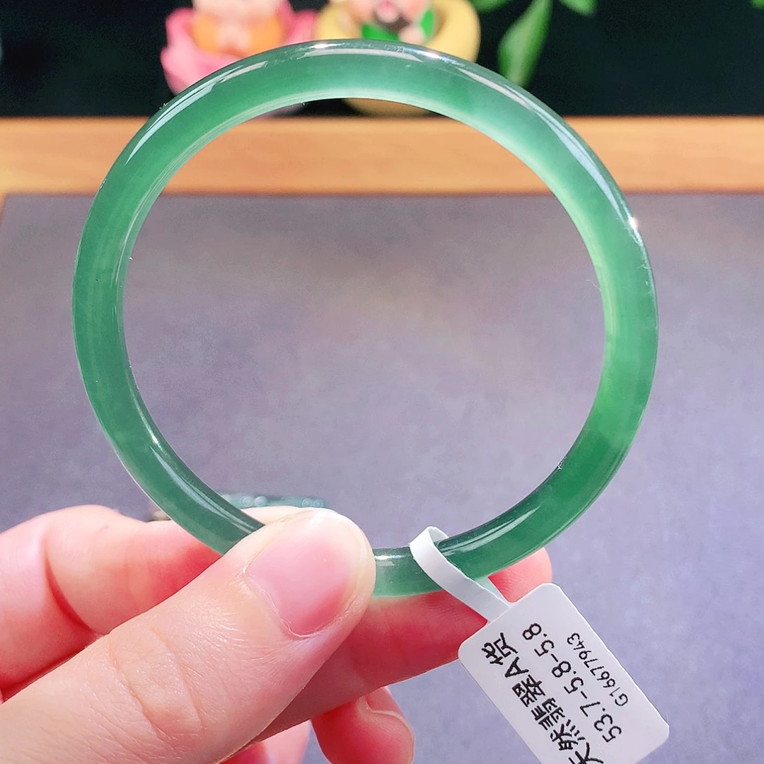 翡翠未镶嵌手镯天然翡翠