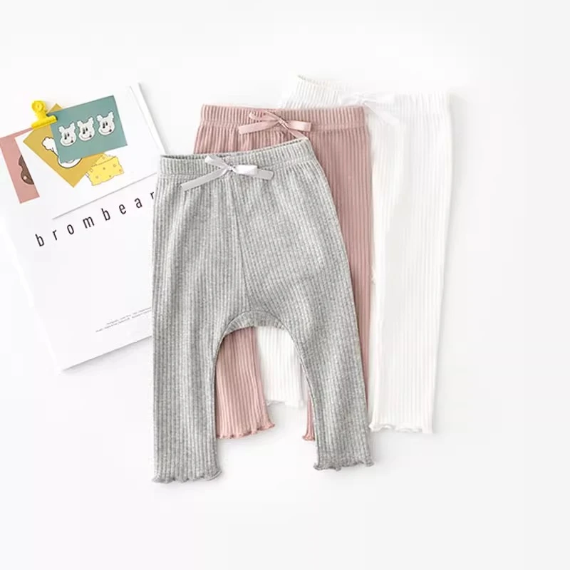 婴儿打底裤春秋款薄款夏季大pp纯棉长裤男女宝宝裤子小月龄