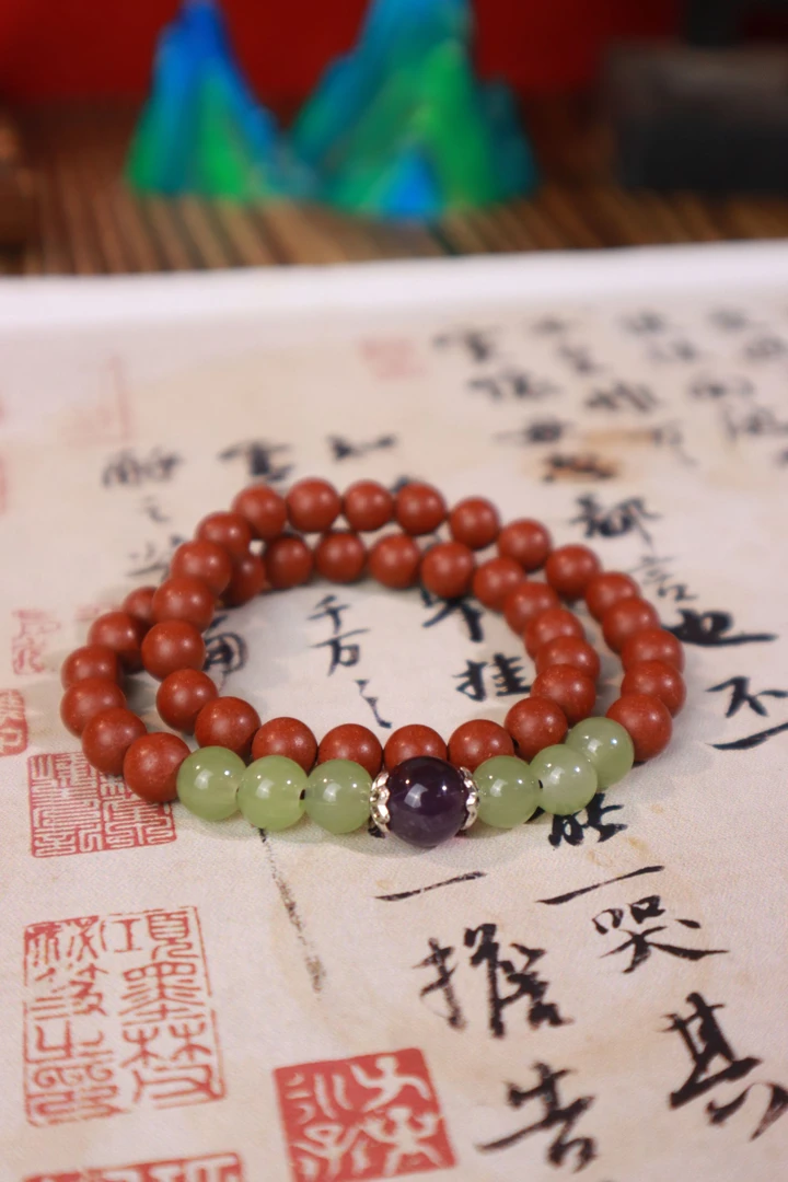 【烬余香】顺遂 古法手工非遗合香珠手串 天然草本 0.8cm双圈送赠品