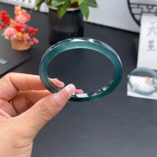 未镶嵌手镯翡翠想***想55尺寸