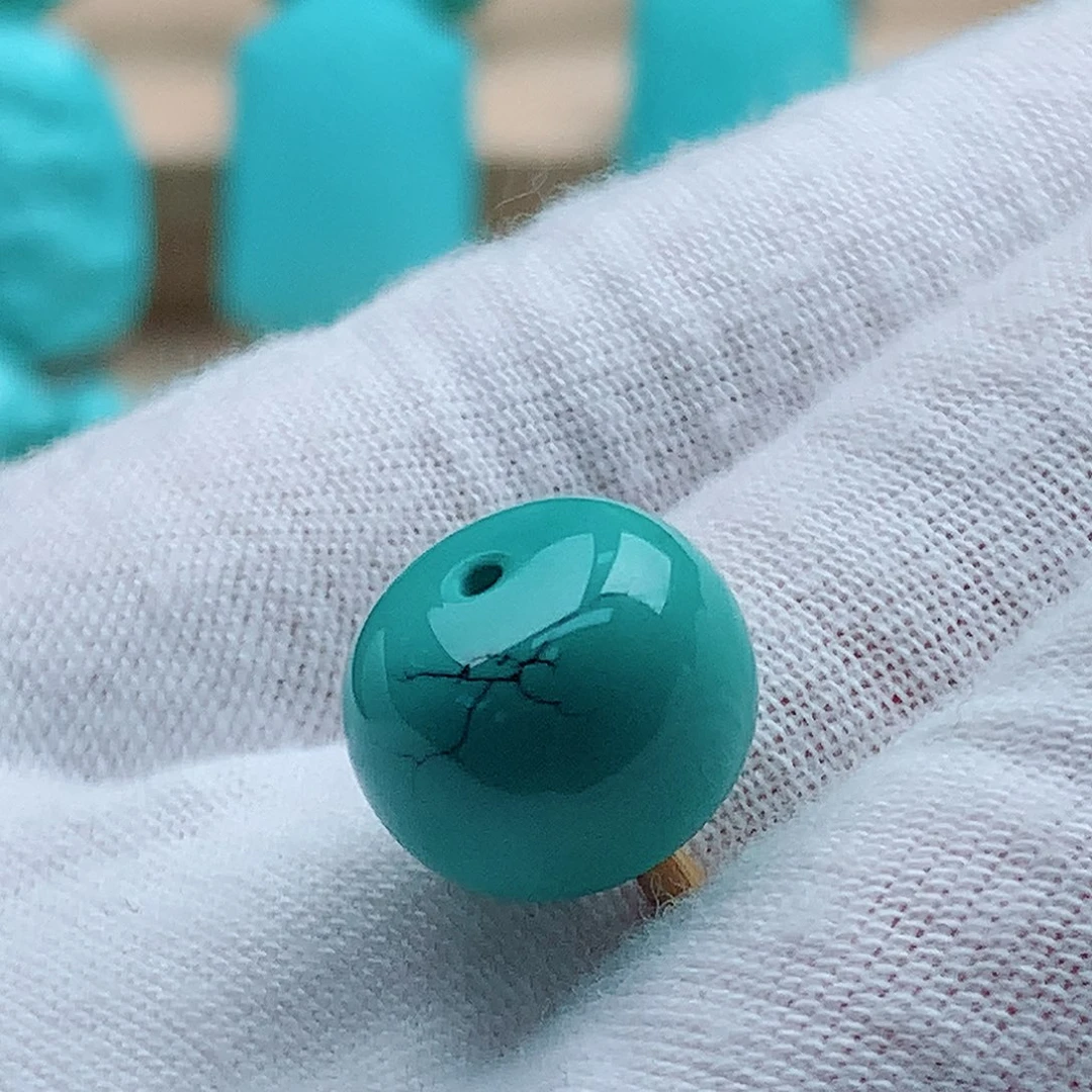 绿松石未镶嵌老型珠