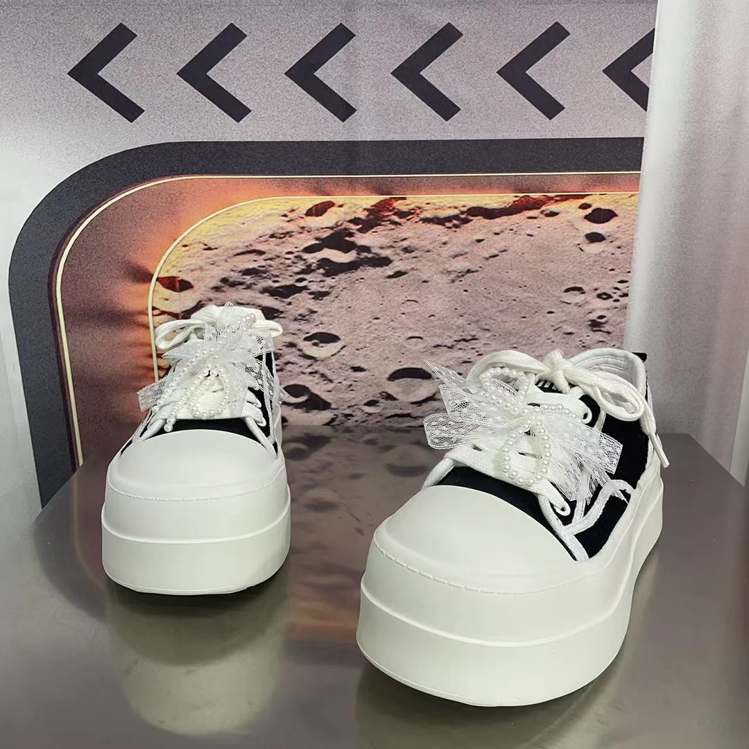 209-6春夏新款2025圆头系带韩版简约休闲板鞋潮流百搭ins