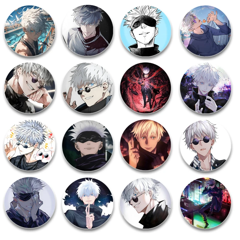 咒术回战五条悟吧唧58mm马口铁胸章谷子挂件应援周边痛包礼物