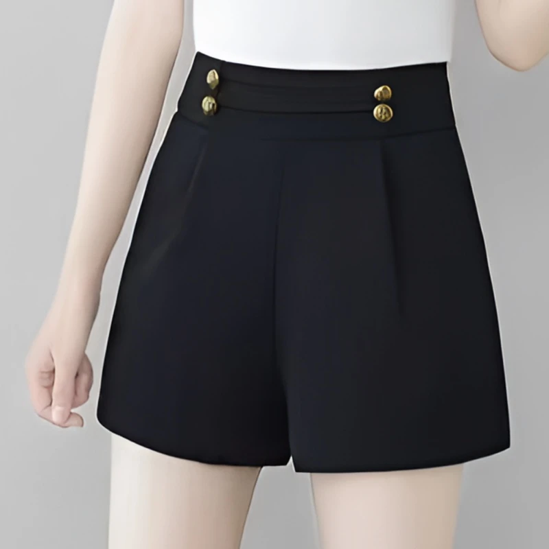 妹妹大码黑色西装夏季热裤高腰大码短裤秋装短裤女款爆款2025新款