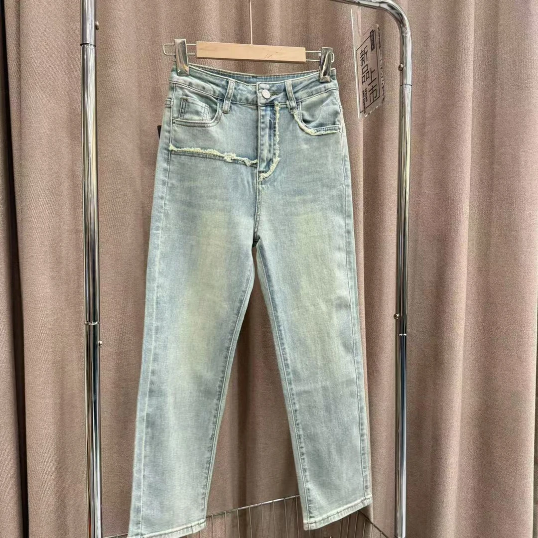 『牛仔裤Y』时尚百搭气质新款高级舒适杂志风牛仔裤2302